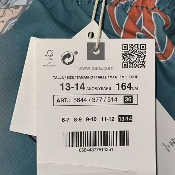 ZARA Kids | Greenish | AVENGERS © MARVEL SWIMSUIT - Picture 7 of 7